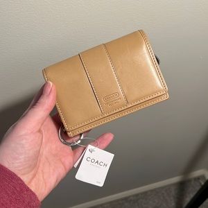 NWT Coach Mini Keychain Wallet